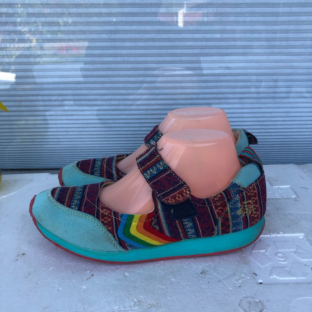 RARE Tigerbear Republik VEGAN NOHO Canvas Mary Janes TENNIS Shoes Sz 7.5